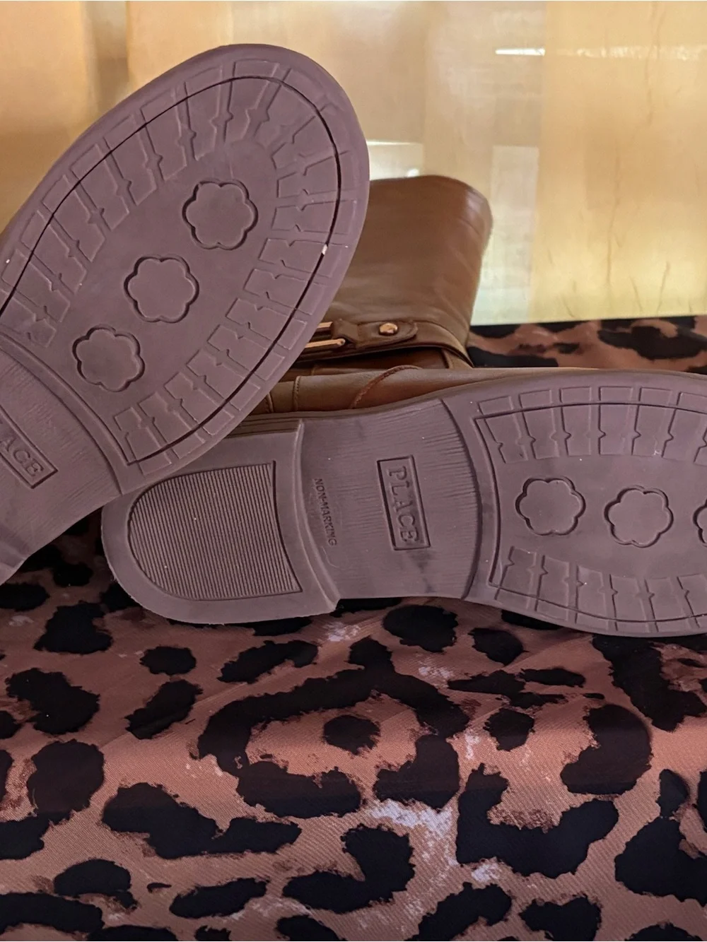 The Children's Place Brown Mid-Calf Buckle Boots